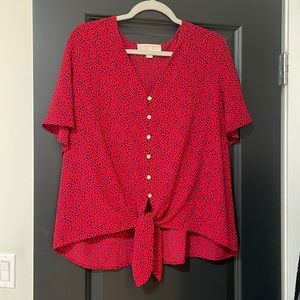 Michael Kors heart blouse